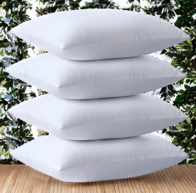 YPOLOIPO LUXURY Polyester Fibre Solid Sleeping Pillow Pack of 4(White)