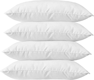 STOMIA Pack Of 4 pillows Polyester Fibre Solid Sleeping Pillow Pack of 4(White)