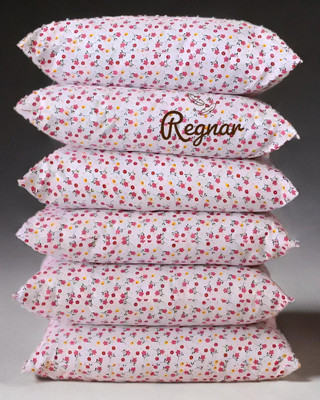 Regnar Luxury Cotton Solid Sleeping Pillow Pack of 6(Multicolor)