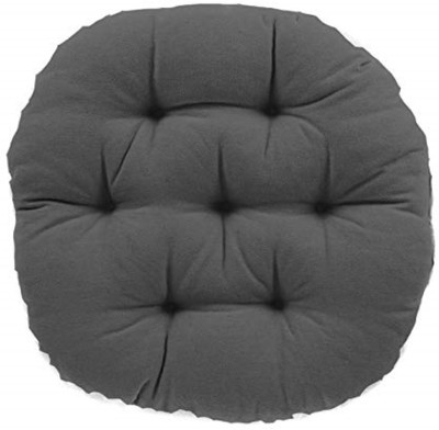 aeTHEric Microfibre Solid Chair Pad Pack of 1(Grey)