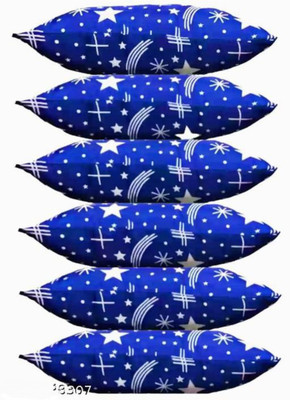 GUNVAR INDIA PRIVATE LIMITED LUXURY Polyester Fibre Abstract Sleeping Pillow Pack of 6(Blue)