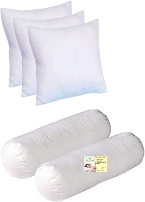 ACTOS Microfibre Solid Bolster Pack of 5(White)