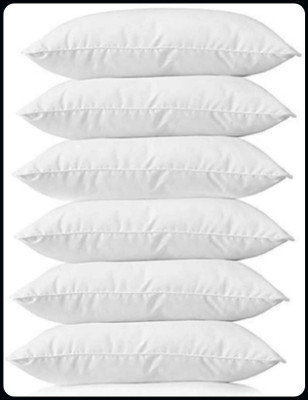 Urmila Creation Sleeping Pillow Set Of 6 Microfibre Solid Sleeping Pillow Pack of 6(White)