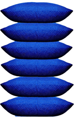 ERANC Polyester Fibre Abstract Sleeping Pillow Pack of 6(Blue)