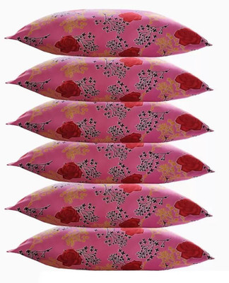 SANJU BROTHER LUXORY Microfibre Floral Lumbar Pillow Pack of 6(Multicolor)