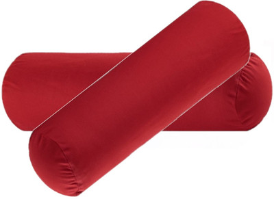 ACTOS Microfibre Solid Bolster Pack of 2(Maroon6)