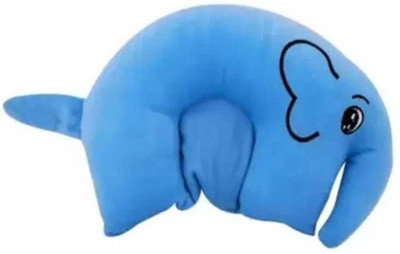 BABYCOOL Cotton Baby Pillow Pack of 1 Smiley ELEPANT DESIGN U SHAPE(Blue)