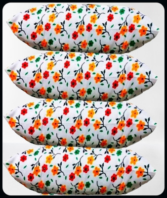 Urmila Creation Urmila Creation Microfibre Floral Sleeping Pillow Pack of 4(Multicolor)