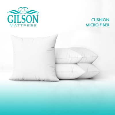 Gilson 24 x 24 Inch Microfibre Solid Cushion Pack of 5(White)