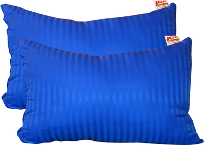 JDX 18002-2-16x24 Polyester Fibre Solid Sleeping Pillow Pack of 2(Royal Blue)