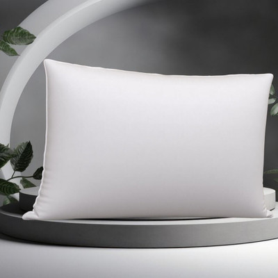 VJSTAR Microfibre Sleeping Pillow Pack of 1 Solid(White)