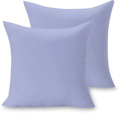 Divine Casa Polyester Fibre Solid Cushion Pack of 2(Lavender Pink)