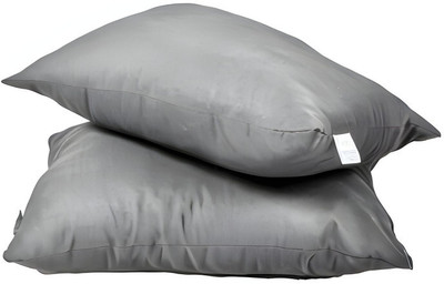 Pisaganj Microfibre Solid Sleeping Pillow Pack of 2(Grey)