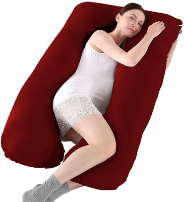 Get IT Polyester Fibre Solid Pregnancy Pillow Pack of 1(Brown)