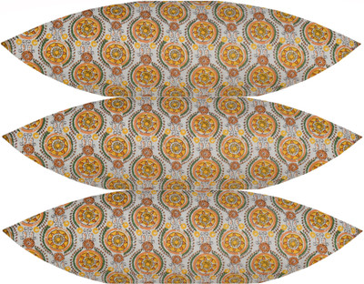 ACTOS Microfibre Floral Sleeping Pillow Pack of 3(Yellow)