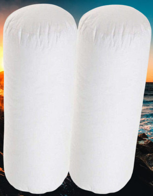 KIXTA Microfibre Bolster Pack of 2 Solid(White)