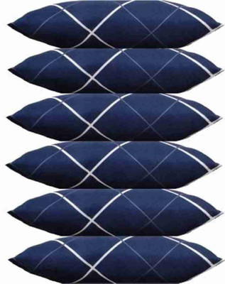 PALVIT Microfibre Abstract Sleeping Pillow Pack of 6(Blue)