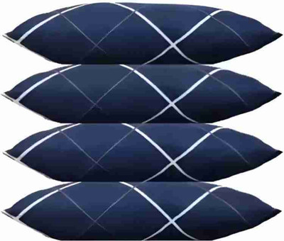 GUNVAR INDIA PRIVATE LIMITED Polyester Fibre Sleeping Pillow Pack of 4 Abstract LUXURY(Blue)