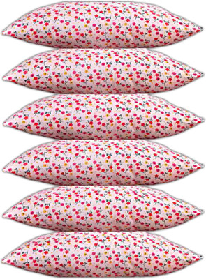 GOGA LUXURY Polyester Fibre Abstract Sleeping Pillow Pack of 6(Multicolor)
