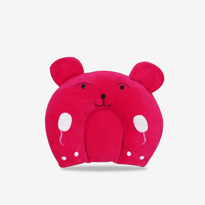 Toes Kids Microfibre Baby Pillow Pack of 1 Toons & Characters Soft & Lightweight, Head Shaping Baby Pillow | Ideal for Newborns & Toddlers |(Dark Pink)