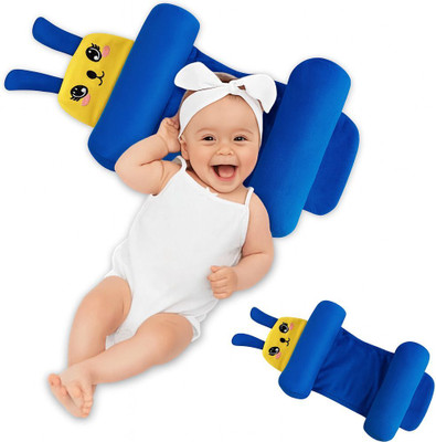 Omsurajiya Microfibre Baby Pillow Pack of 1 Animals(Dark Blue)