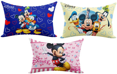 KUBER INDUSTRIES Microfibre Sleeping Pillow Pack of 3 Solid(Multicolor)