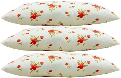 SANJU BROTHER LUXORY Microfibre Solid Sleeping Pillow Pack of 3(Orange)