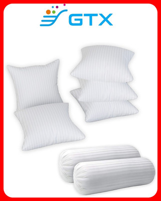 GTX Microfibre Bolster Pack of 7 Stripes(White)