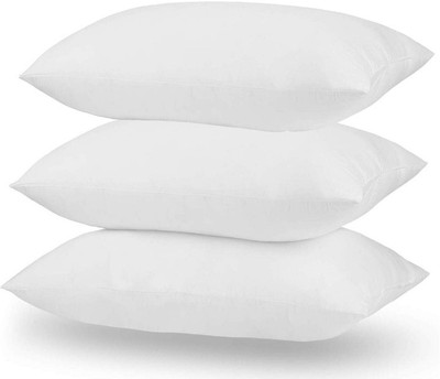 Mom's Moon Ultra soft Microfibre Solid Sleeping Pillow Pack of 3(White)