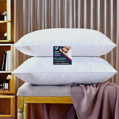 Tecsun LUXURY Microfibre Abstract Sleeping Pillow Pack of 2(White)