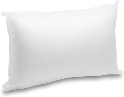 HOMESTIC Microfibre Solid Sleeping Pillow Pack of 1(White)