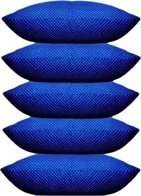 VILLAGERS Polyester Fibre Abstract Sleeping Pillow Pack of 5(Blue)
