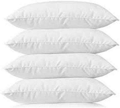 Napwing Microfibre Solid Sleeping Pillow Pack of 4(White)