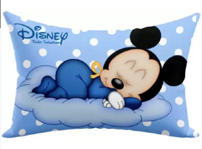 CREMPIRE Microfibre Animals Baby Pillow Pack of 1(Blue)