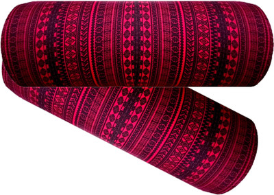 GKM Microfibre Sleeping Pillow Pack of 2 Abstract(Maroon, Black)