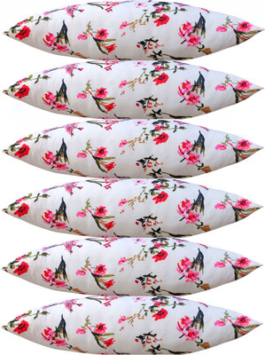 Changers Microfibre Floral Sleeping Pillow Pack of 6(White)