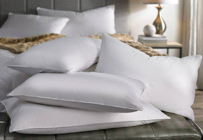 Napwing Microfibre Solid Sleeping Pillow Pack of 4(White)