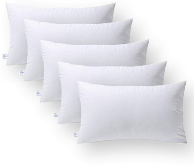 brightjex Cotton Sleeping Pillow Pack of 5 Solid(White)