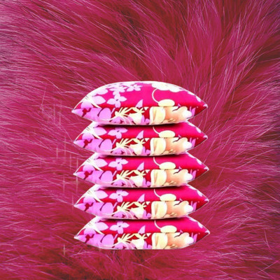 CATHROL Microfibre Sleeping Pillow Pack of 5 Solid(Pink)