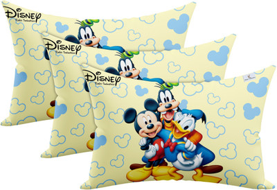 KUBER INDUSTRIES Microfibre Toons & Characters Baby Pillow Pack of 3(Yellow)