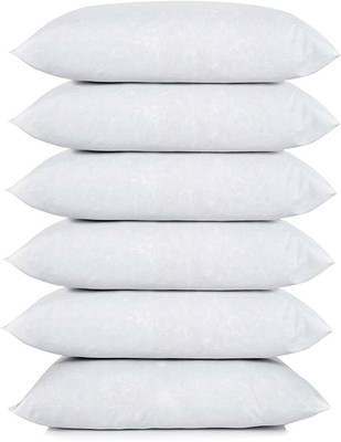PALVIT Microfibre Abstract Sleeping Pillow Pack of 6(White)