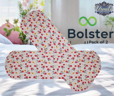 Urmila Creation Round Microfibre Geometric Bolster Pack of 2(Multicolor)