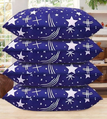 Urmila Creation Cotton Sleeping Pillow Pack of 4 Solid LUXURY(Blue)