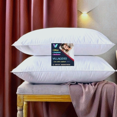 NKSNIMYSTORESS LUXURY Cotton Solid Sleeping Pillow Pack of 1(White)