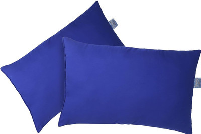 homerz Cotton Solid Sleeping Pillow Pack of 2(Blue)