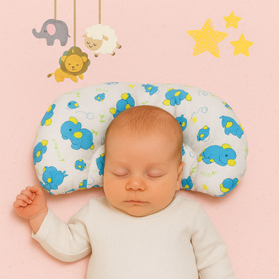 AEREX Microfibre Solid Baby Pillow Pack of 1(Green)