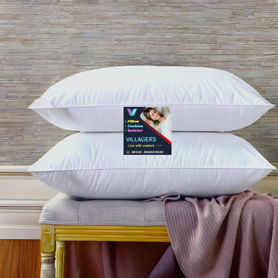 Tecsun LUXURY Microfibre Abstract Sleeping Pillow Pack of 2(White)
