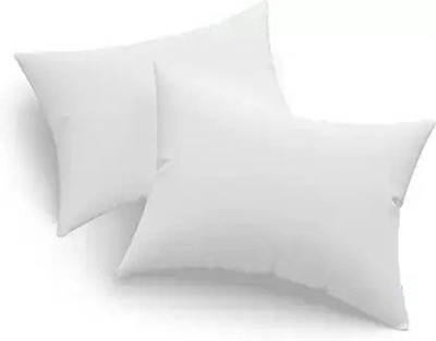 Pisaganj Microfibre Solid Sleeping Pillow Pack of 2(White)