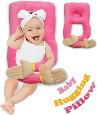 Pseudo Cotton Baby Pillow Pack of 1 Solid Hug pillow(Hot Pink)