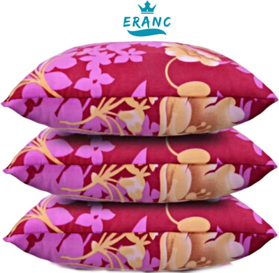 ERANC Polyester Fibre Abstract Sleeping Pillow Pack of 3(Pink)